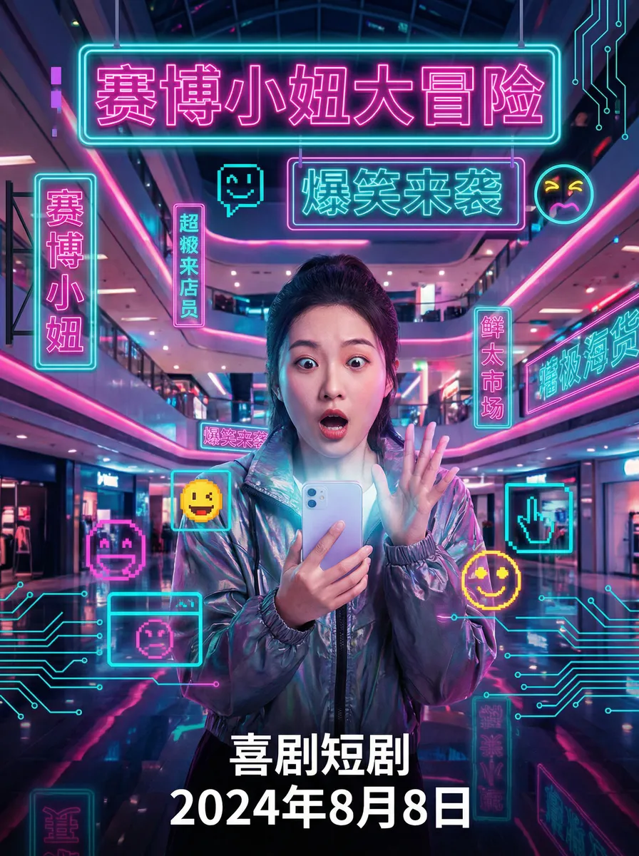 机甲女神之究极神兵 搞笑喜剧短剧 - 赛博小妞大冒险海报